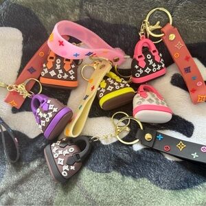 Colorful Mini Bag Keychain Charms- Your Choice New